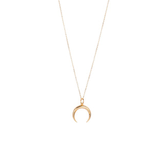 One Dame Lane Wish Moon Necklace Gold