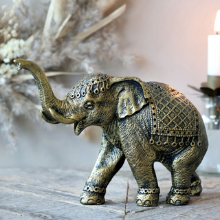 Antique Brass Elephant Decoration