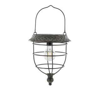 Solar Lantern Antique Zinc