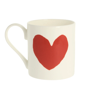 Big Heart China Mug 300ml Bone