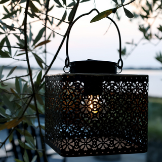 Solar Lantern Antique Brass