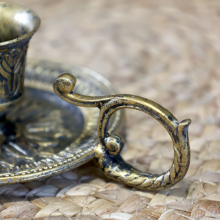 Chamberstick Antique Brass