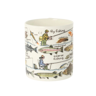 Fishing Bone China Mug 300ml