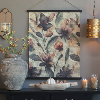 Hanging Canvas with Flowers