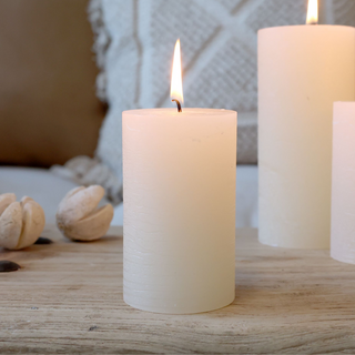 Macon Pillar Candle Rustic Cream