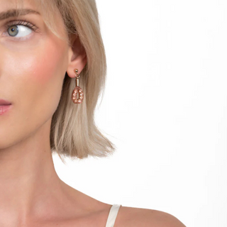Bláithín Ennis Blush Gold Teeny Teardrop Earrings