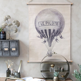 Hanging Canvas with Air Balloon