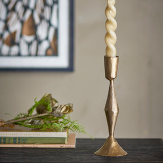 Felux Candle Holder, Metal, Gold