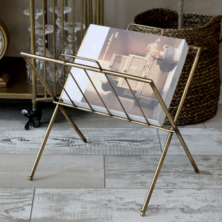 Magazine Rack Brass