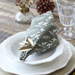 Paper Napkins Moss & Flowers