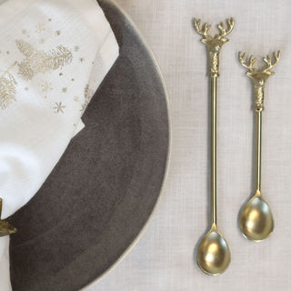 Spoon with Deer Brass
