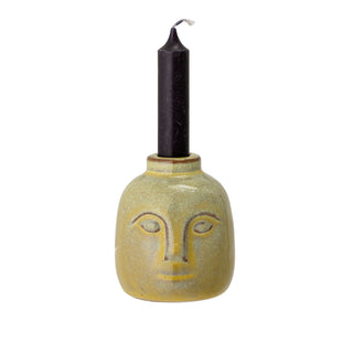 Eliot Candle Holder Stoneware Green