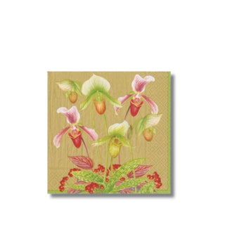 Slipper Orchid Paper Napkins