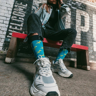 Swole Panda Women's Bamboo Socks T-Rex