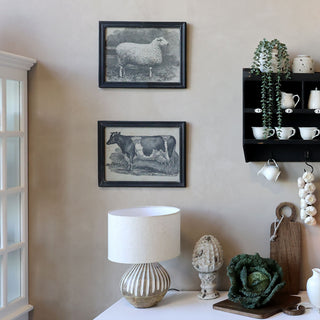 Black Frame with Sheep Motive
