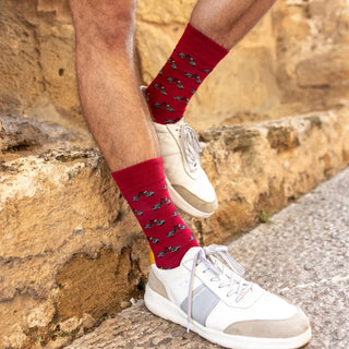 Swole Panda Socks Mens Motor Bike