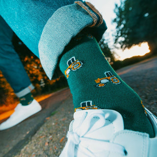Swole Panda Mens Bamboo Socks Tractor