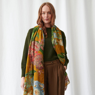 One Hundred Stars Scarf Rhodoleia Gold