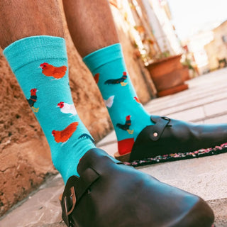 Swole Panda Socks Mens Rooster