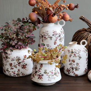 Nancy Planter with Floral Motif