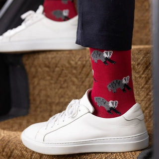 Swole Panda Women's Bamboo Socks Badger
