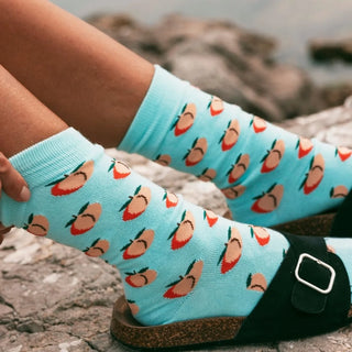 Swole Panda Women's Socks Peach