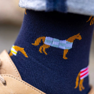 Swole Panda Mens Bamboo Socks Horse
