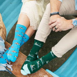 Swole Panda Women's Bamboo Socks Clown Fish