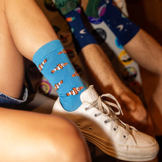 Swole Panda Women's Bamboo Socks Clown Fish