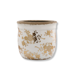 Antique Brass Anniversary Melun Planter 15.5x17cm