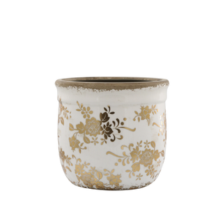 Antique Brass Anniversary Melun Planter 15.5x17cm