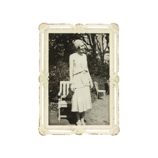 Photo Frame Antique White 9.5x14cm