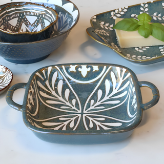 Square Ramekin with Handle Opal
