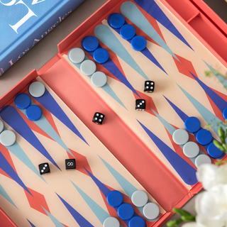 Backgammon Board Game Red