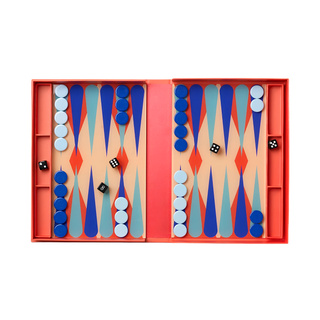 Backgammon Board Game Red