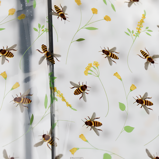 Transparent Umbrella Bee Print
