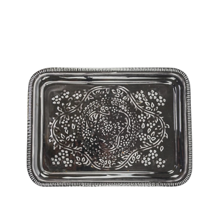 Berber Enamelled Tray Black
