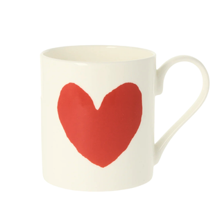 Big Heart China Mug 300ml Bone