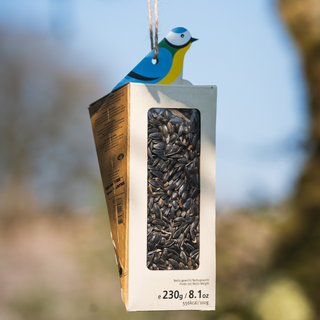 Bird Feeding Wedge with Sunflower Seeds