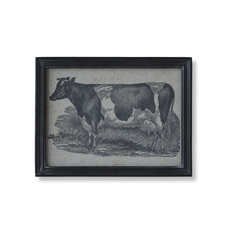 Black Frame with Cow Motif