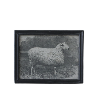 Black Frame with Sheep Motive