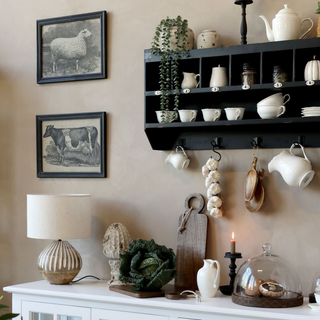 Black Frame with Sheep Motive