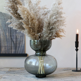 Black Glass Vase