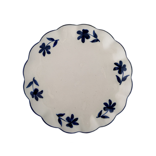 Bloomingville Eimy Plate Blue Stoneware