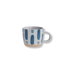 Rustic Cup - Blue Stripe