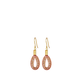 Bláithín Ennis Tiny Teardrop Earrings Blush Gold