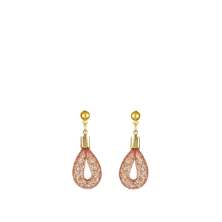 Bláithín Ennis Teeny Teardrop Earrings Blush Gold