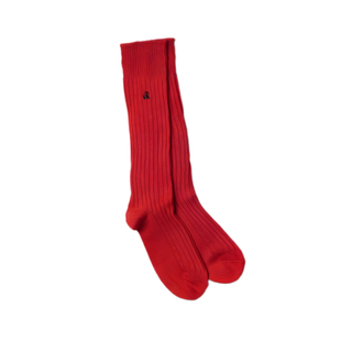 Swole Panda Boot Bamboo Socks Red