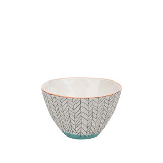 Ethno Turquoise Trim Bowl