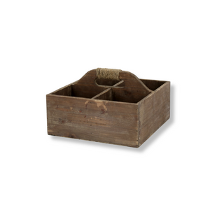 Wooden Box with 4 Compartments